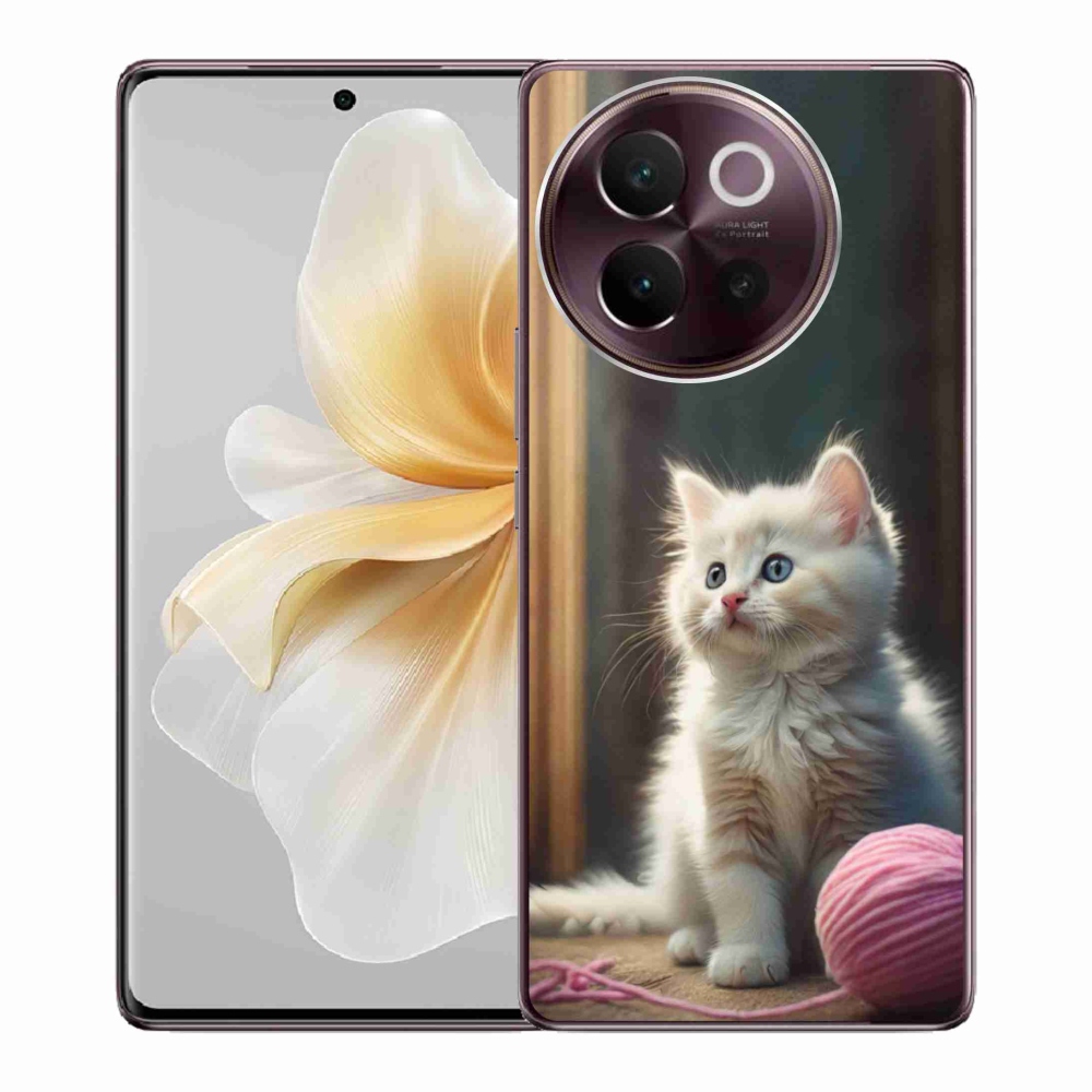 mmCase géltok a Vivo V40 Lite 5G-hez – fehér cica 2
