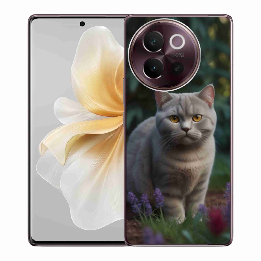 mmCase gél tok a Vivo V40 Lite 5G-hez – brit macska