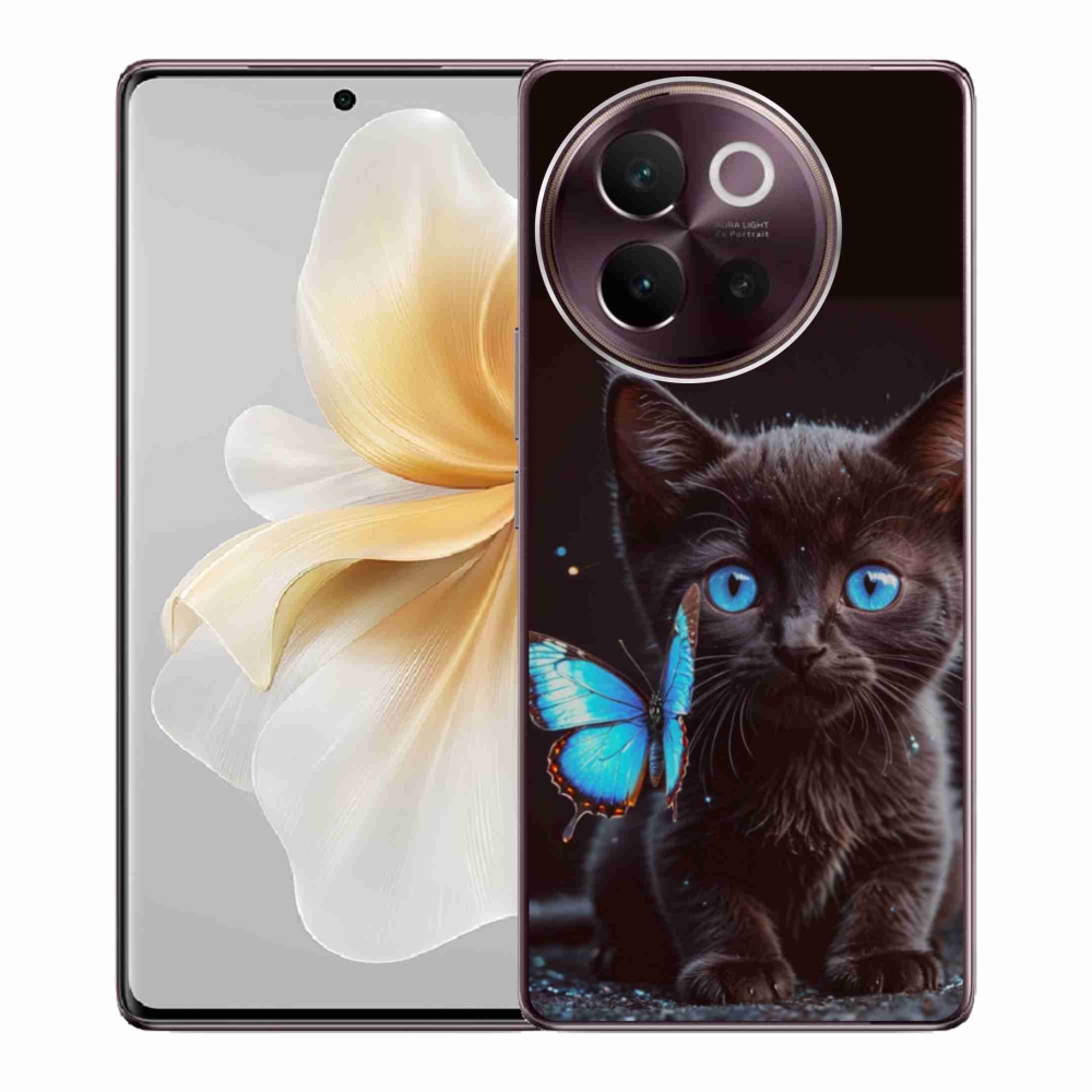 mmCase gél tok a Vivo V40 Lite 5G-hez – fekete cica 3