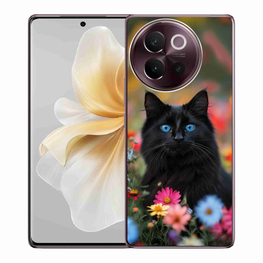 mmCase gél tok a Vivo V40 Lite 5G-hez – fekete cica 4