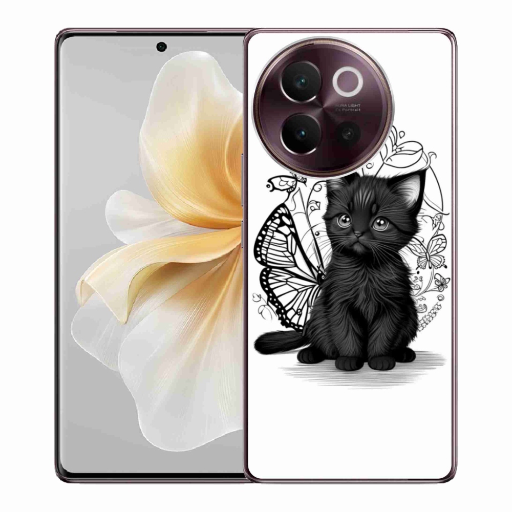 mmCase géltok a Vivo V40 Lite 5G-hez – fekete cica