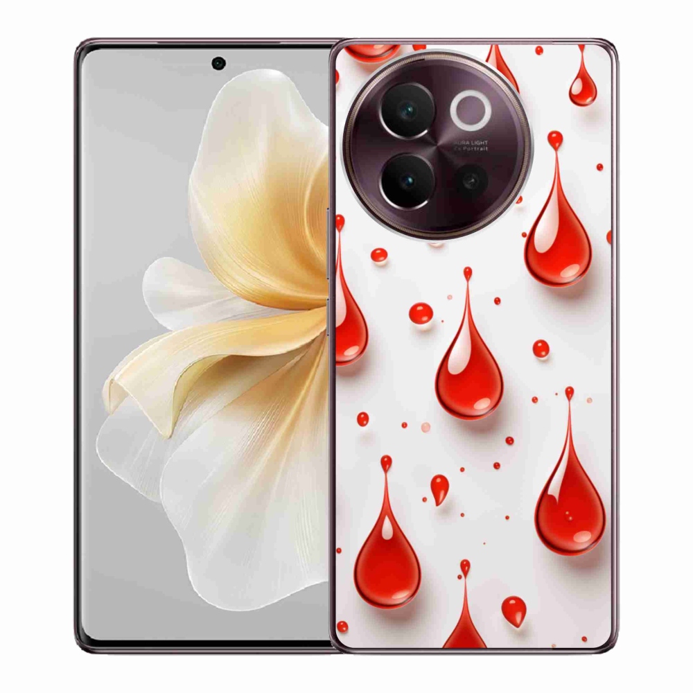 mmCase géltok a Vivo V40 Lite 5G-hez – piros cseppek