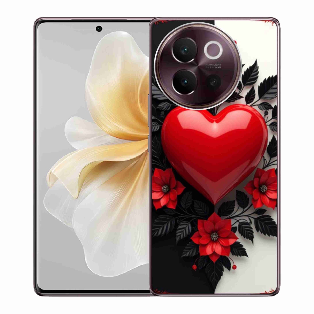 mmCase géltok a Vivo V40 Lite 5G-hez – piros szív