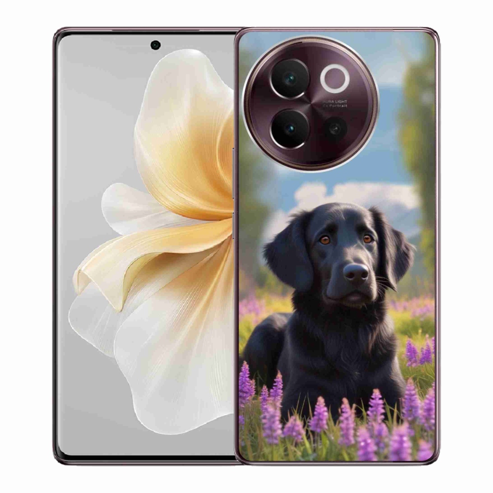 mmCase géltok a Vivo V40 Lite 5G-hez – elegáns fekete retriever
