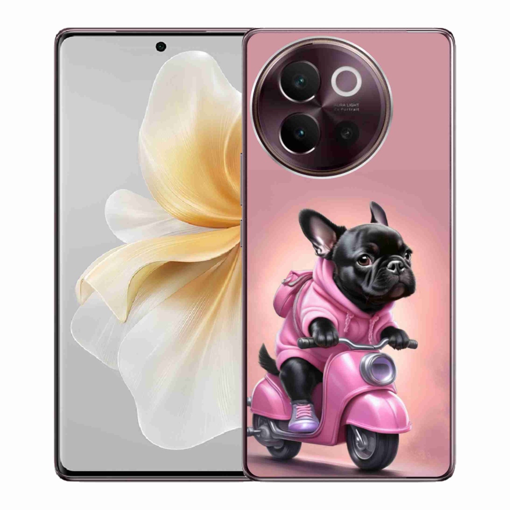 mmCase gél tok a Vivo V40 Lite 5G-hez – francia buldog robogón
