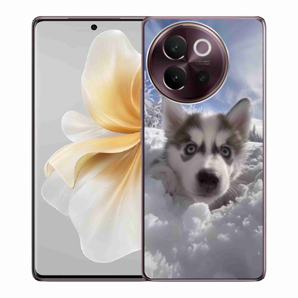mmCase géltok a Vivo V40 Lite 5G-hez – husky a hóban