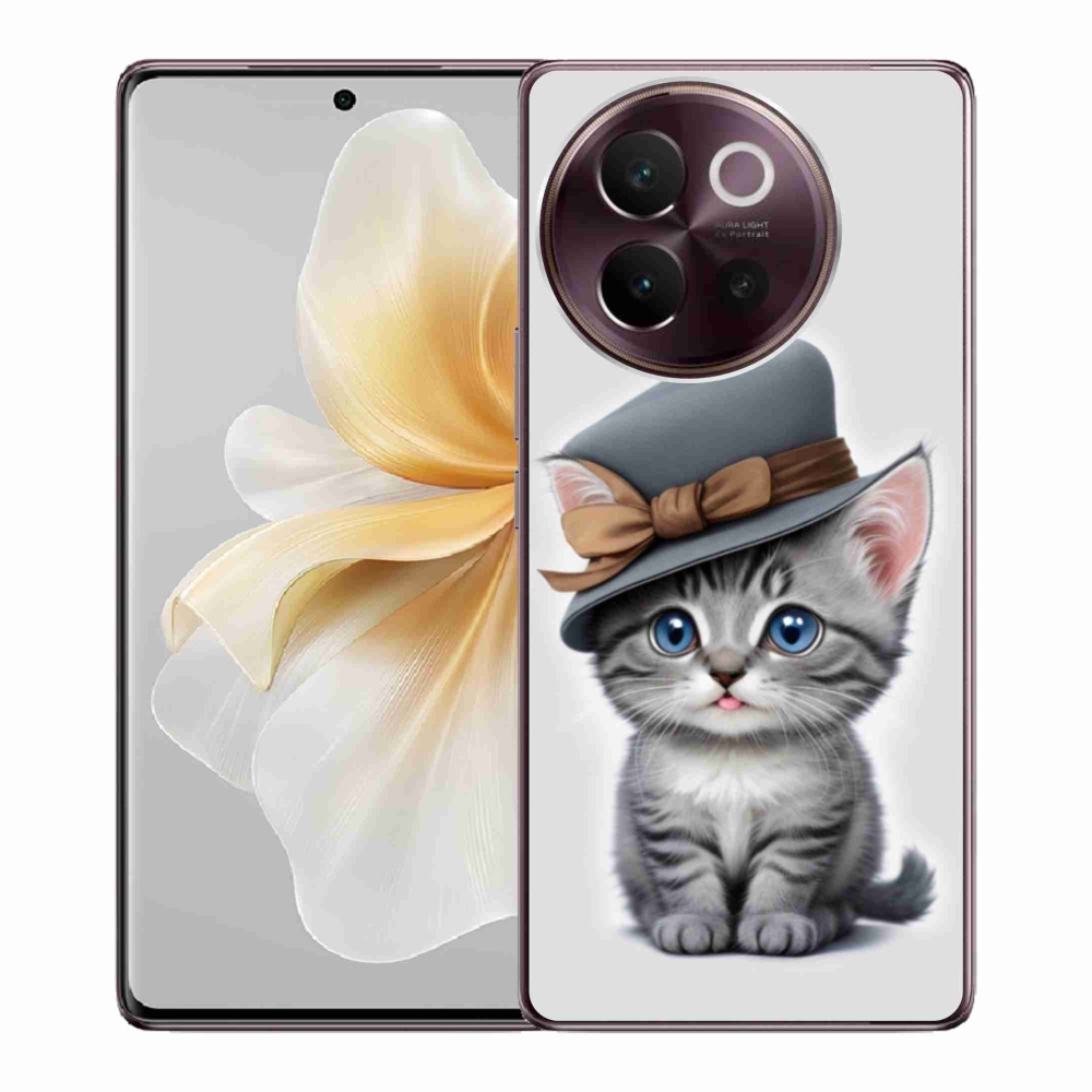 mmCase gél tok a Vivo V40 Lite 5G-hez – kalapos cica
