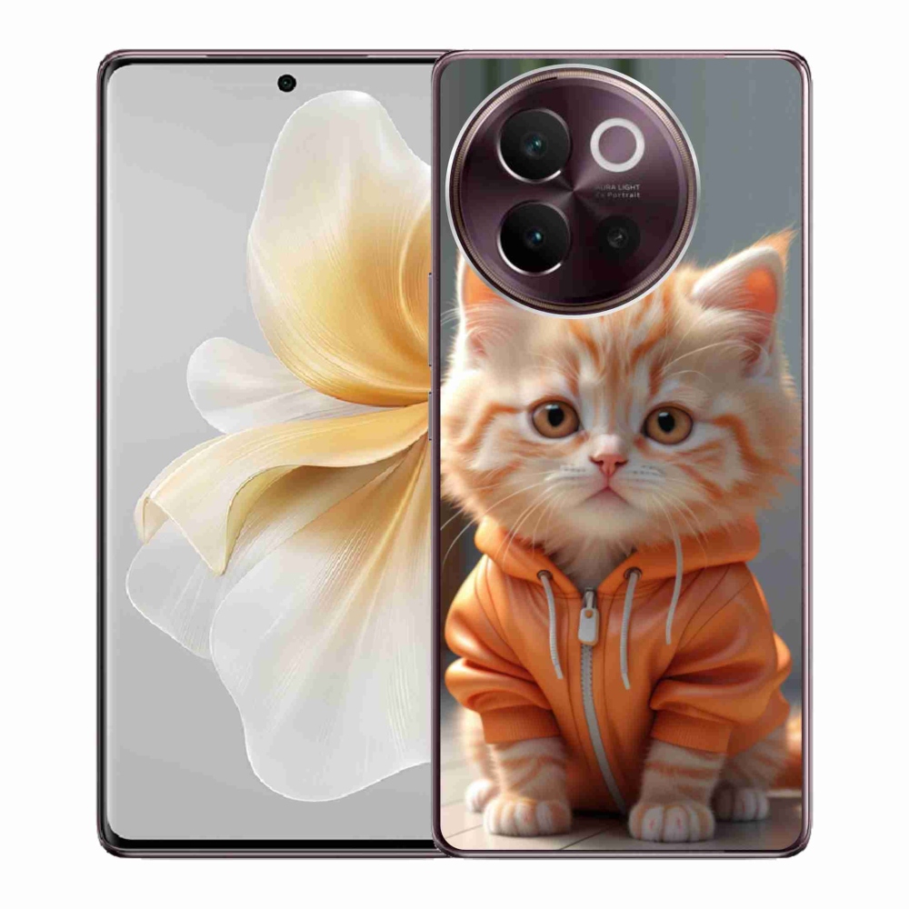 mmCase géltok a Vivo V40 Lite 5G-hez – pulóveres cica