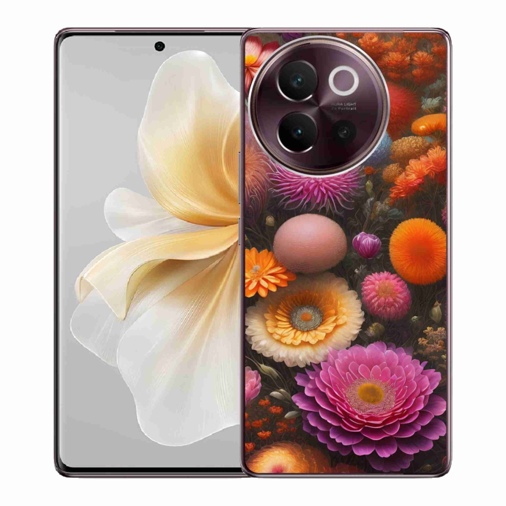mmCase gél tok a Vivo V40 Lite 5G-hez – virágkompozíció