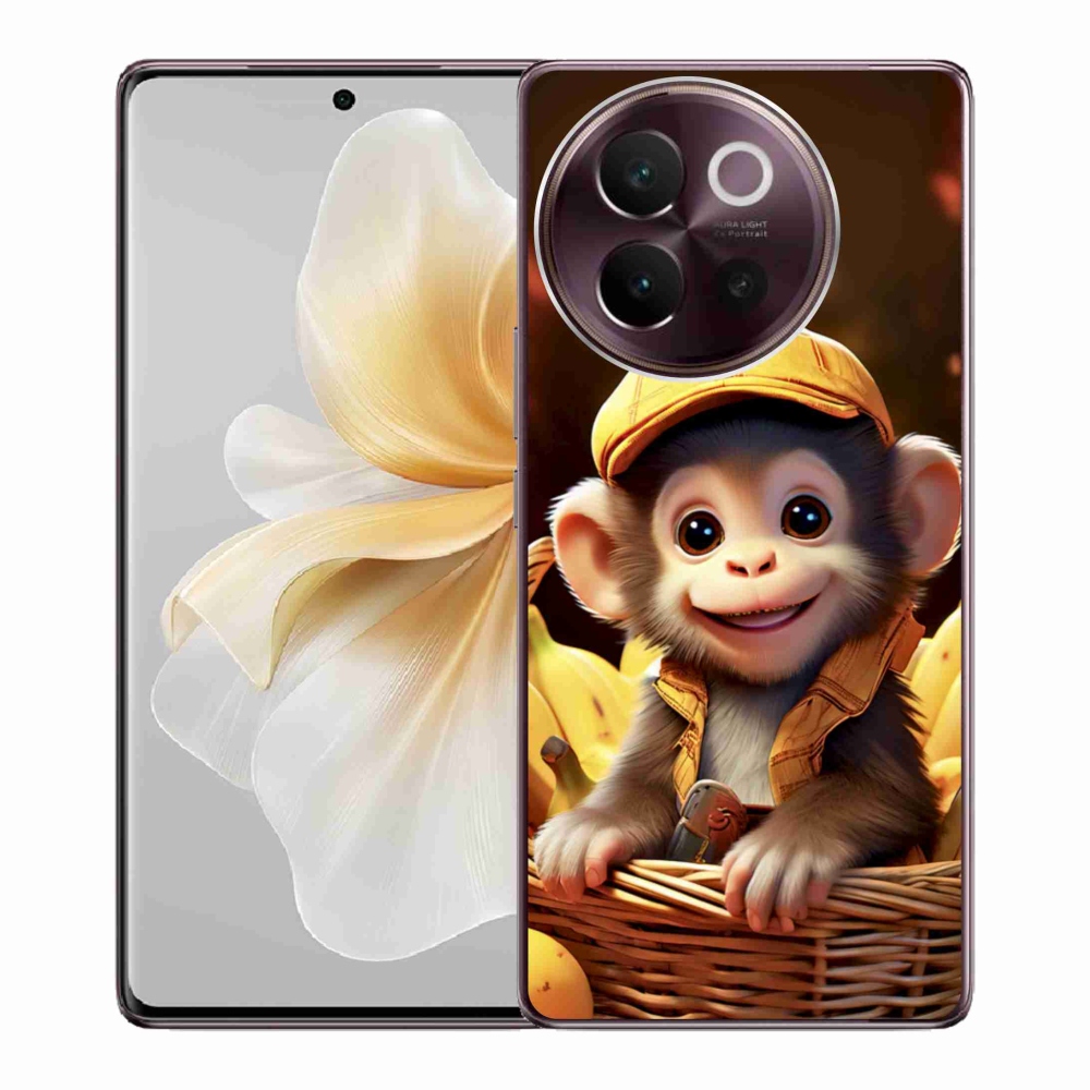 mmCase gél tok a Vivo V40 Lite 5G-hez – majom a kosárban