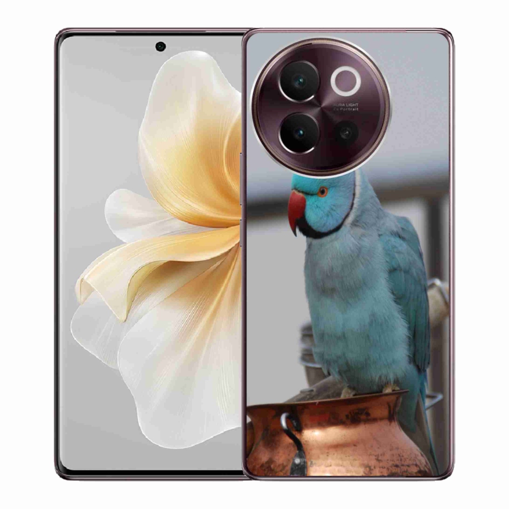 mmCase géltok a Vivo V40 Lite 5G-hez – kék alexandri papagáj
