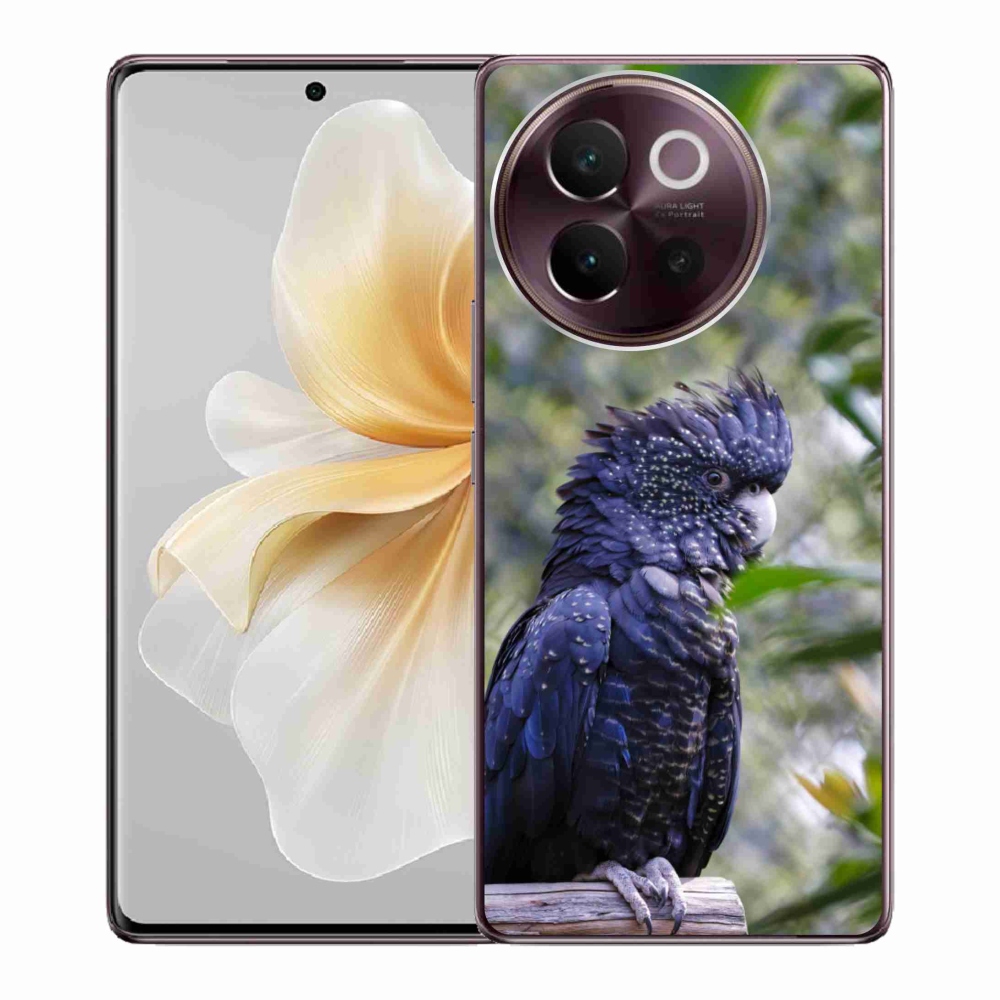 mmCase géltok a Vivo V40 Lite 5G-hez – fekete kakadu papagáj