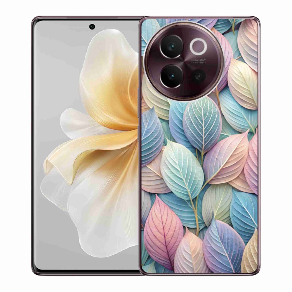 mmCase gélhuzat a Vivo V40 Lite 5G-hez – pasztell levelek