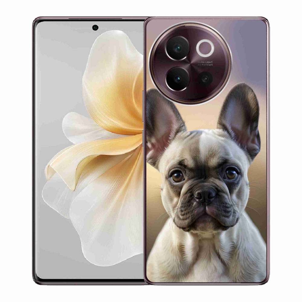 mmCase gél tok a Vivo V40 Lite 5G-hez – aranyos francia buldog