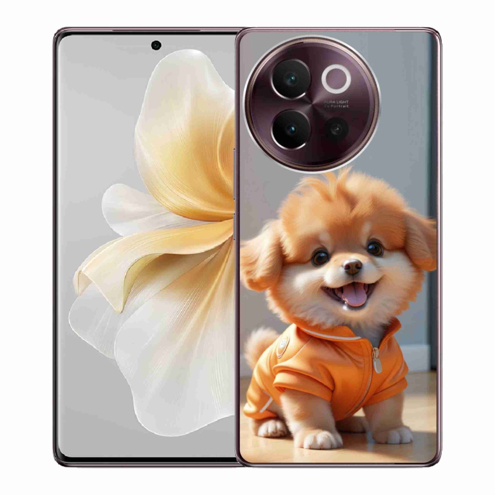 mmCase gél tok a Vivo V40 Lite 5G-hez – aranyos pomerániai pulóverben
