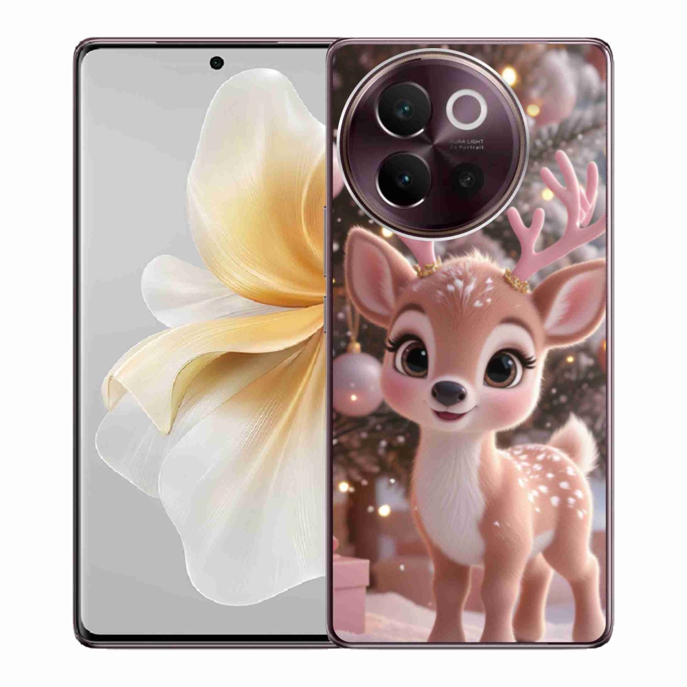 mmCase gél tok a Vivo V40 Lite 5G-hez – aranyos rénszarvas