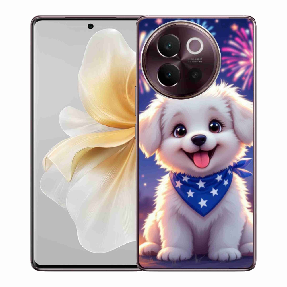 mmCase gél tok a Vivo V40 Lite 5G-hez – ünnepi kiskutya