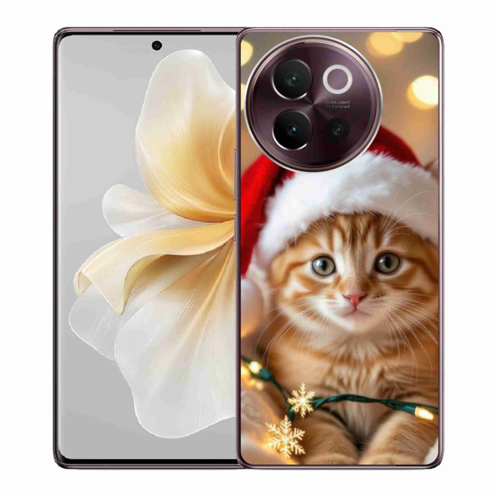 mmCase géltok a Vivo V40 Lite 5G-hez – karácsonyi cica