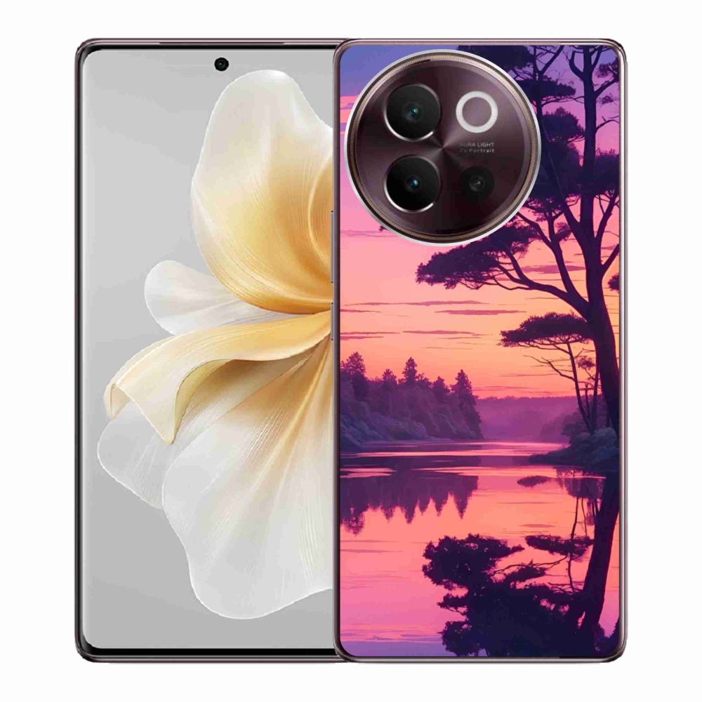 mmCase géltok a Vivo V40 Lite 5G-hez – naplemente a tó felett