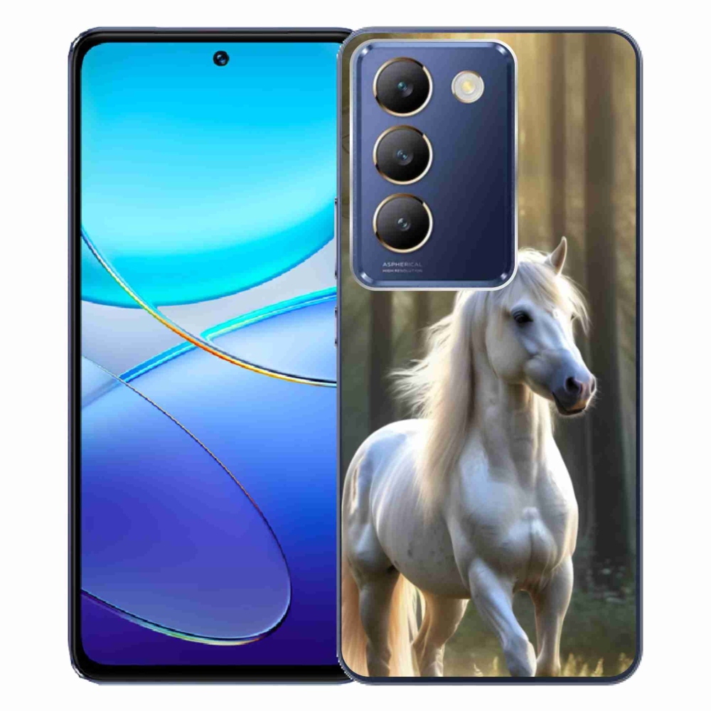 mmCase gélhuzat a Vivo V40 SE/5G-hez – fehér ló 3