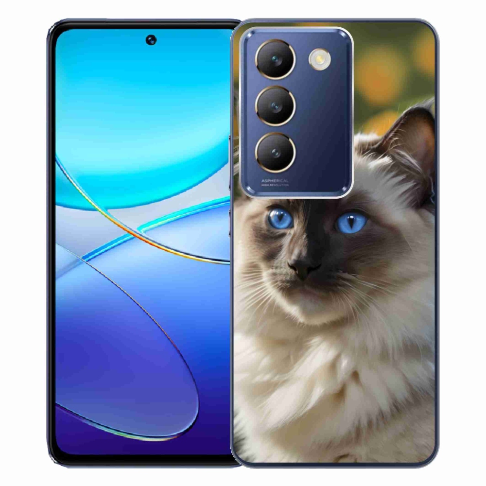 mmCase gélhuzat a Vivo V40 SE/5G-hez – fehér ragdoll