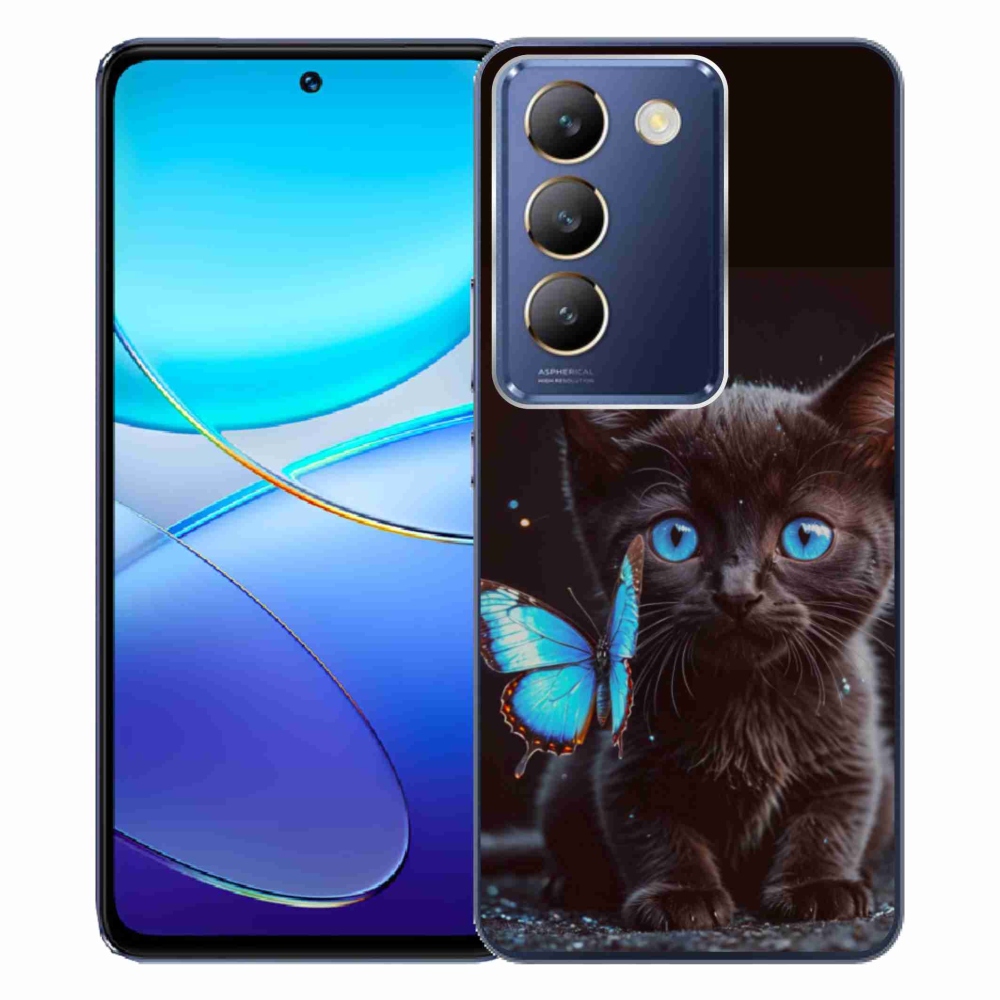 mmCase gél tok a Vivo V40 SE/5G-hez – fekete cica 3