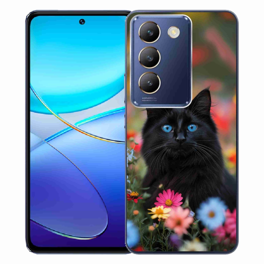 mmCase géltok a Vivo V40 SE/5G-hez – fekete cica 4