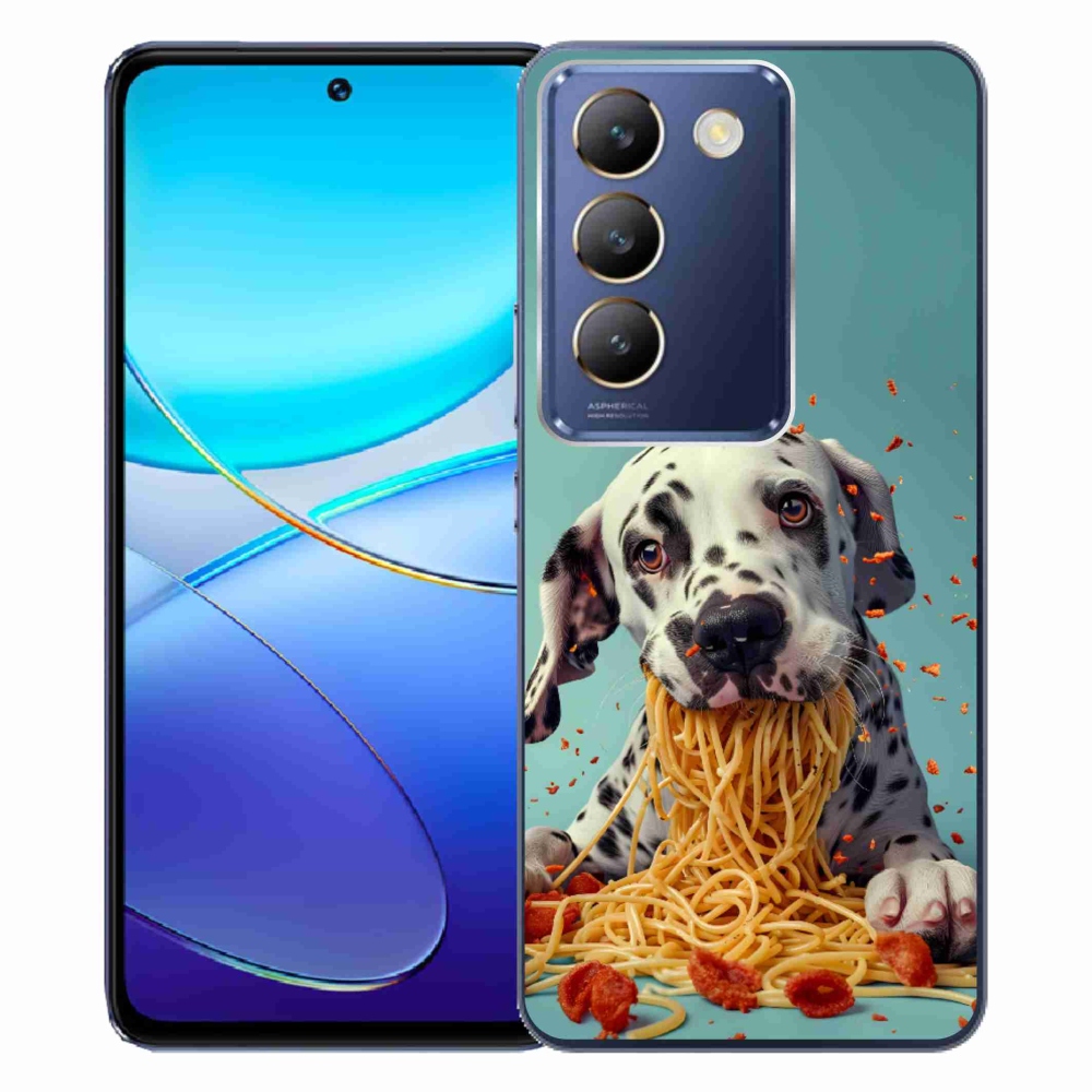 mmCase gél tok a Vivo V40 SE/5G-hez – dalmát és spagetti