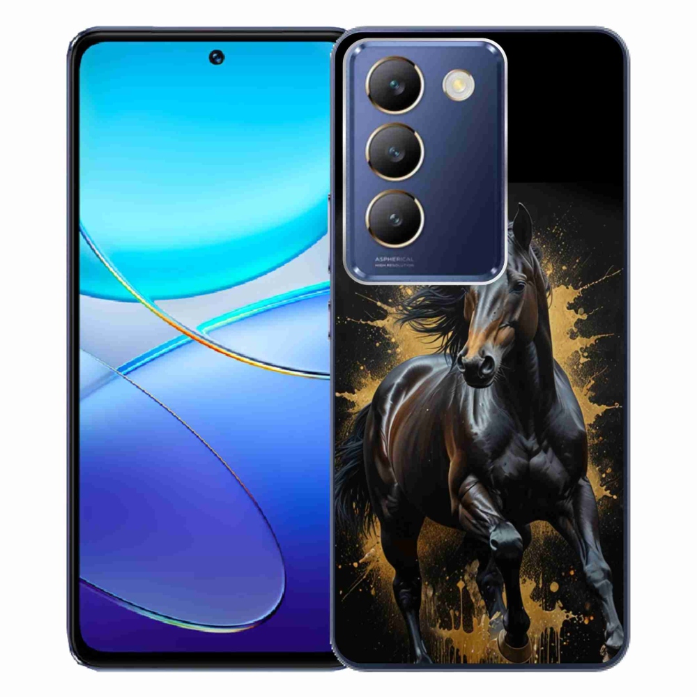 mmCase géltok a Vivo V40 SE/5G-hez – elegáns fekete csikó