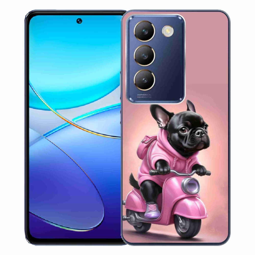 mmCase gél tok a Vivo V40 SE/5G-hez – francia buldog robogón