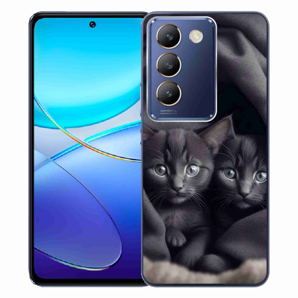 mmCase gélhuzat a Vivo V40 SE/5G-hez – macska-duó