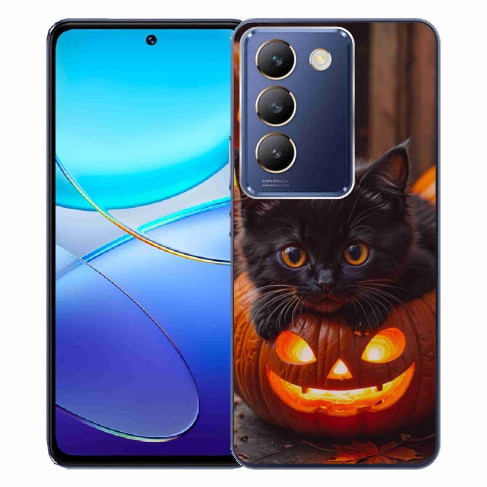mmCase gél tok a Vivo V40 SE/5G-hez – cica és sütőtök