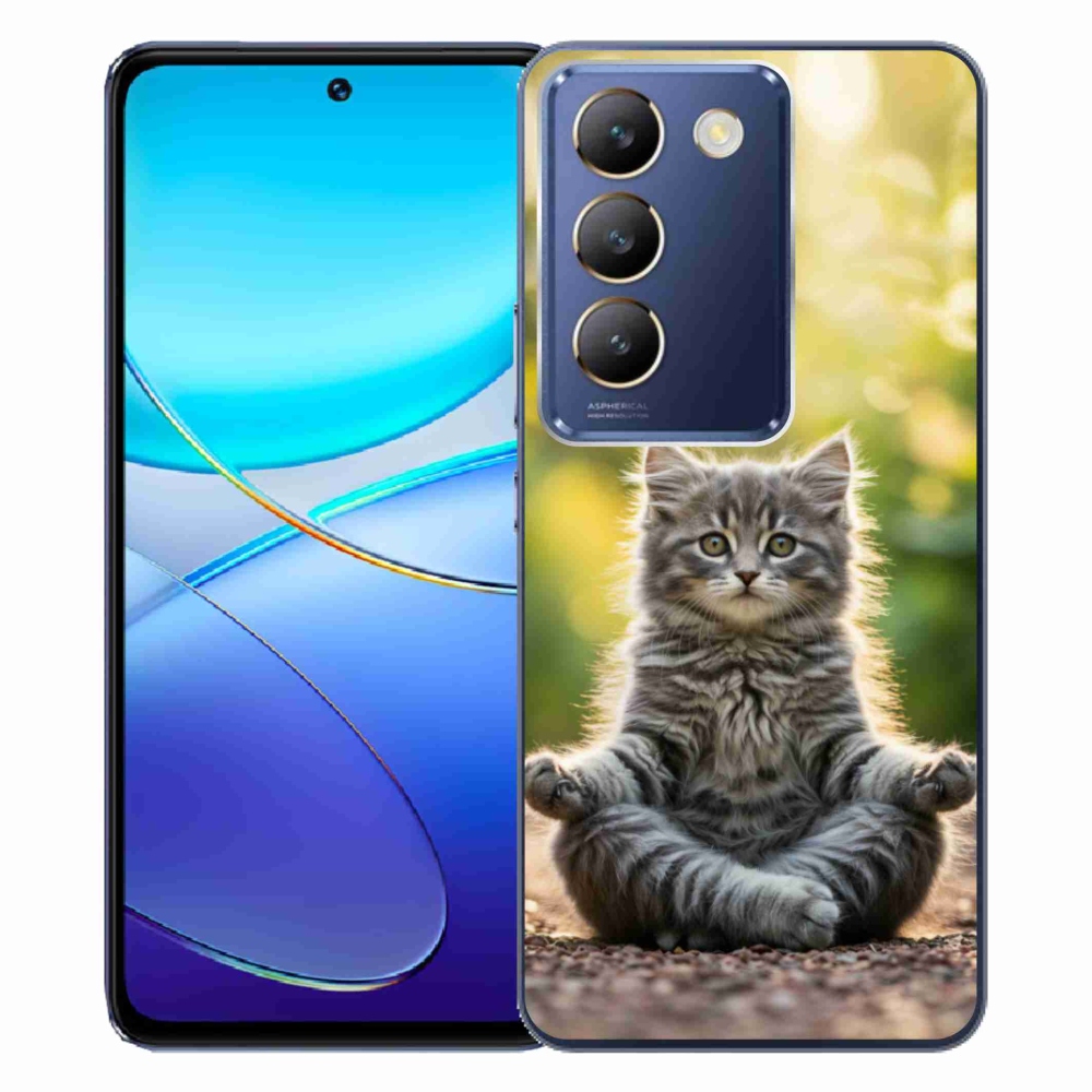 mmCase géltok a Vivo V40 SE/5G-hez – meditáló cica