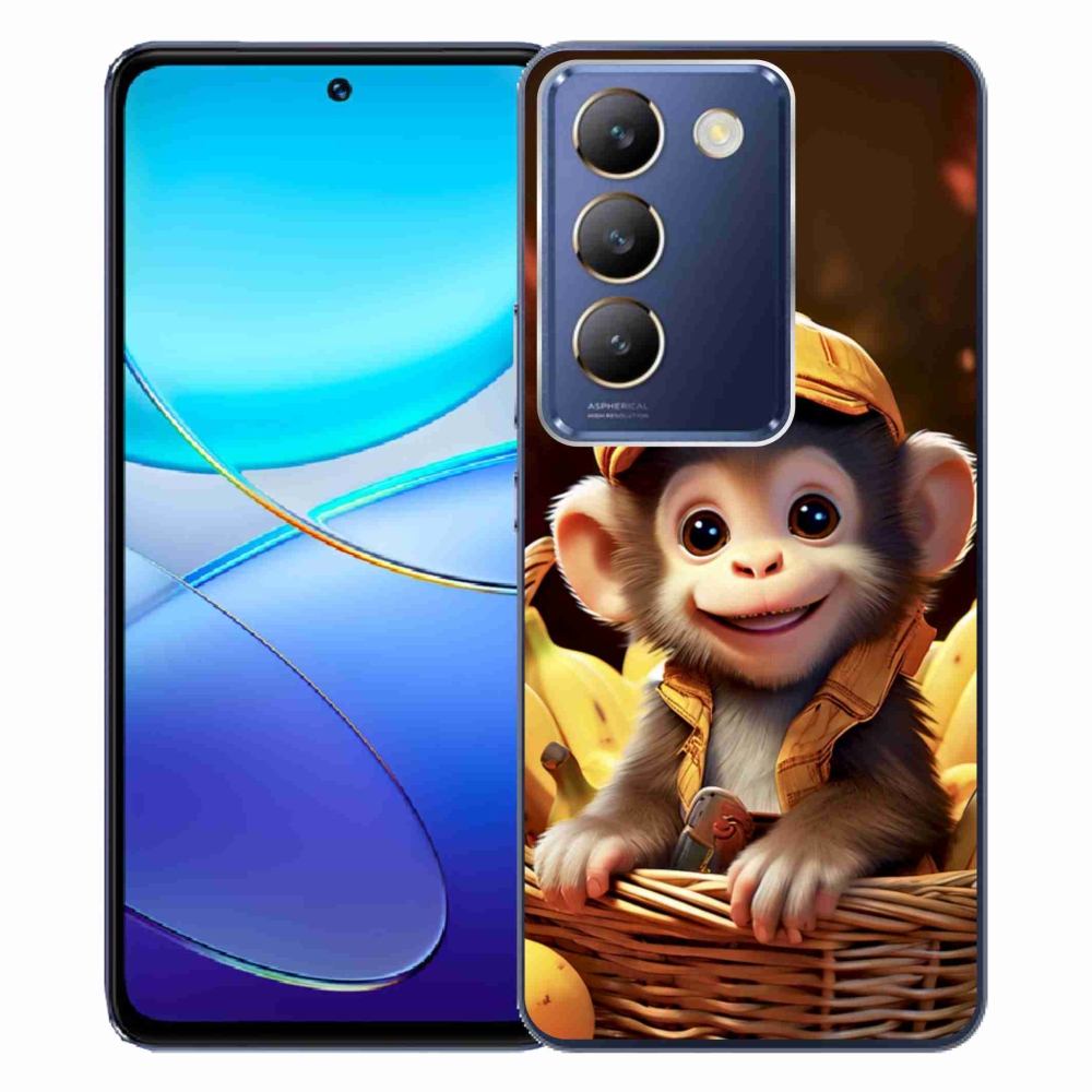 mmCase gél tok a Vivo V40 SE/5G-hez – majom a kosárban