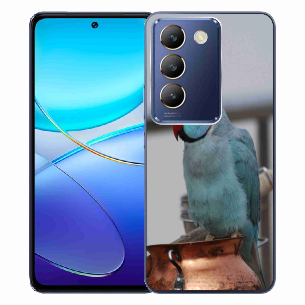 mmCase géltok a Vivo V40 SE/5G-hez – kék alexandri papagáj