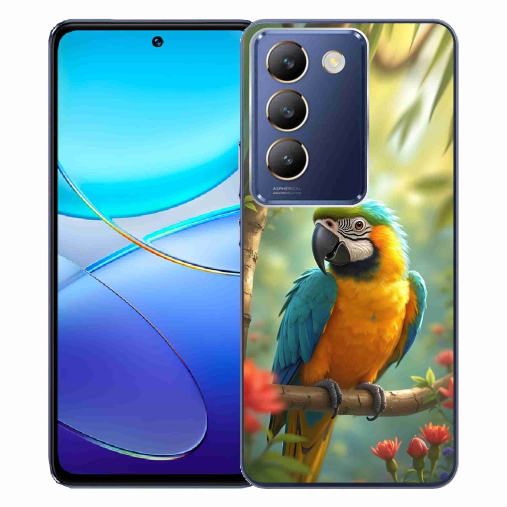 mmCase géltok a Vivo V40 SE/5G-hez – kék-sárga ara papagáj