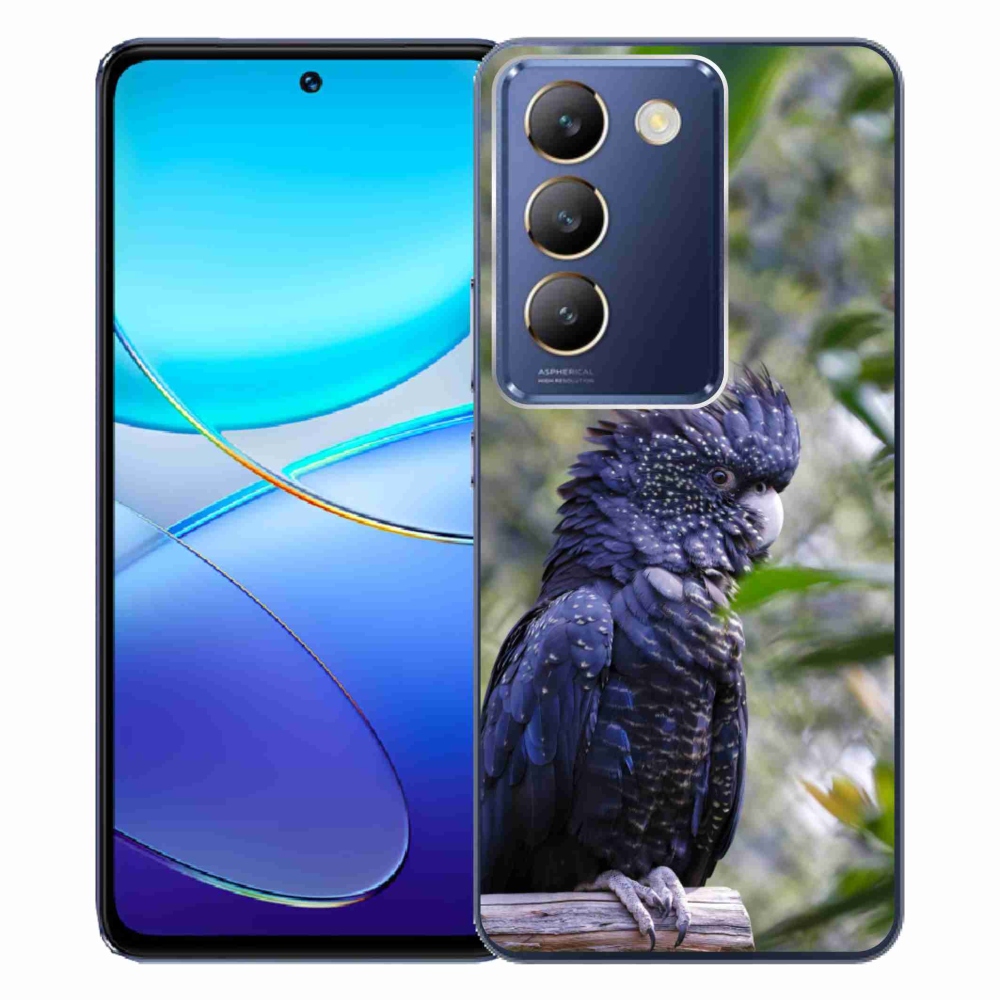 mmCase géltok a Vivo V40 SE/5G-hez – fekete kakadu papagáj