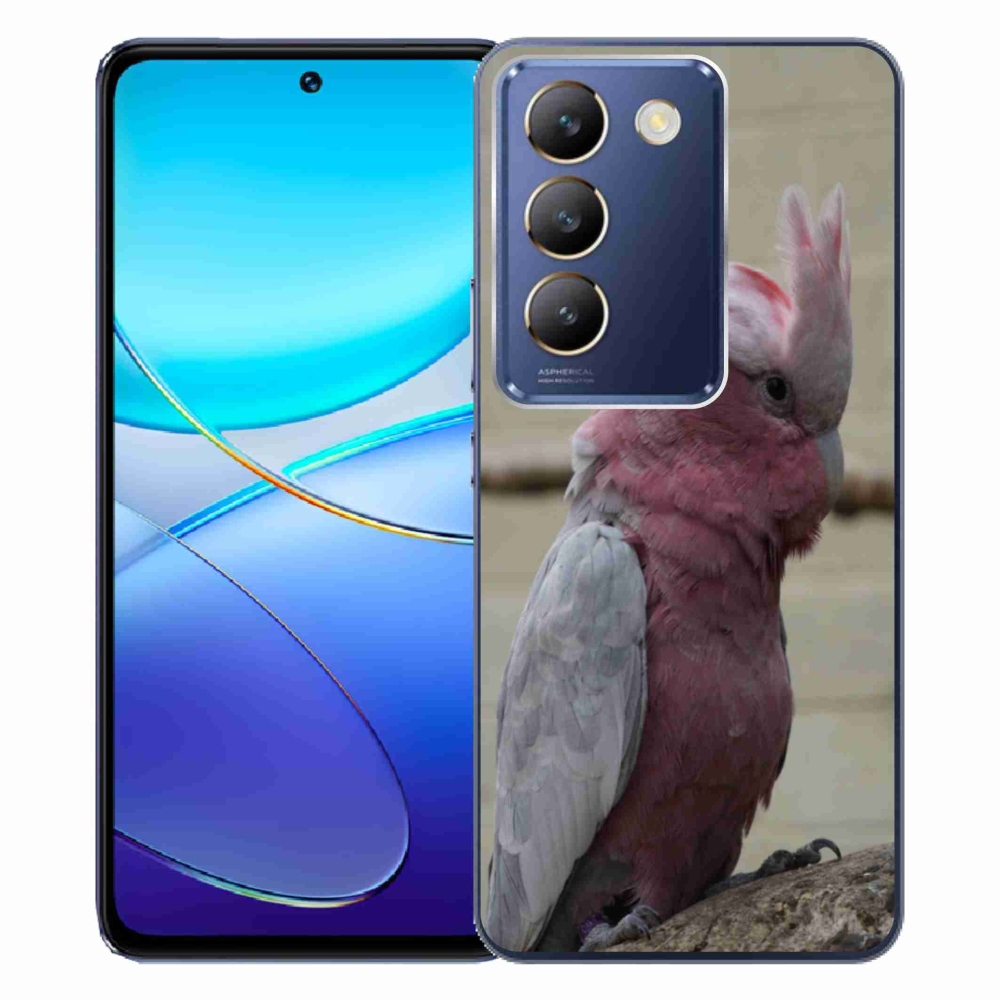 mmCase géltok a Vivo V40 SE/5G-hez – rózsaszín kakadu papagáj