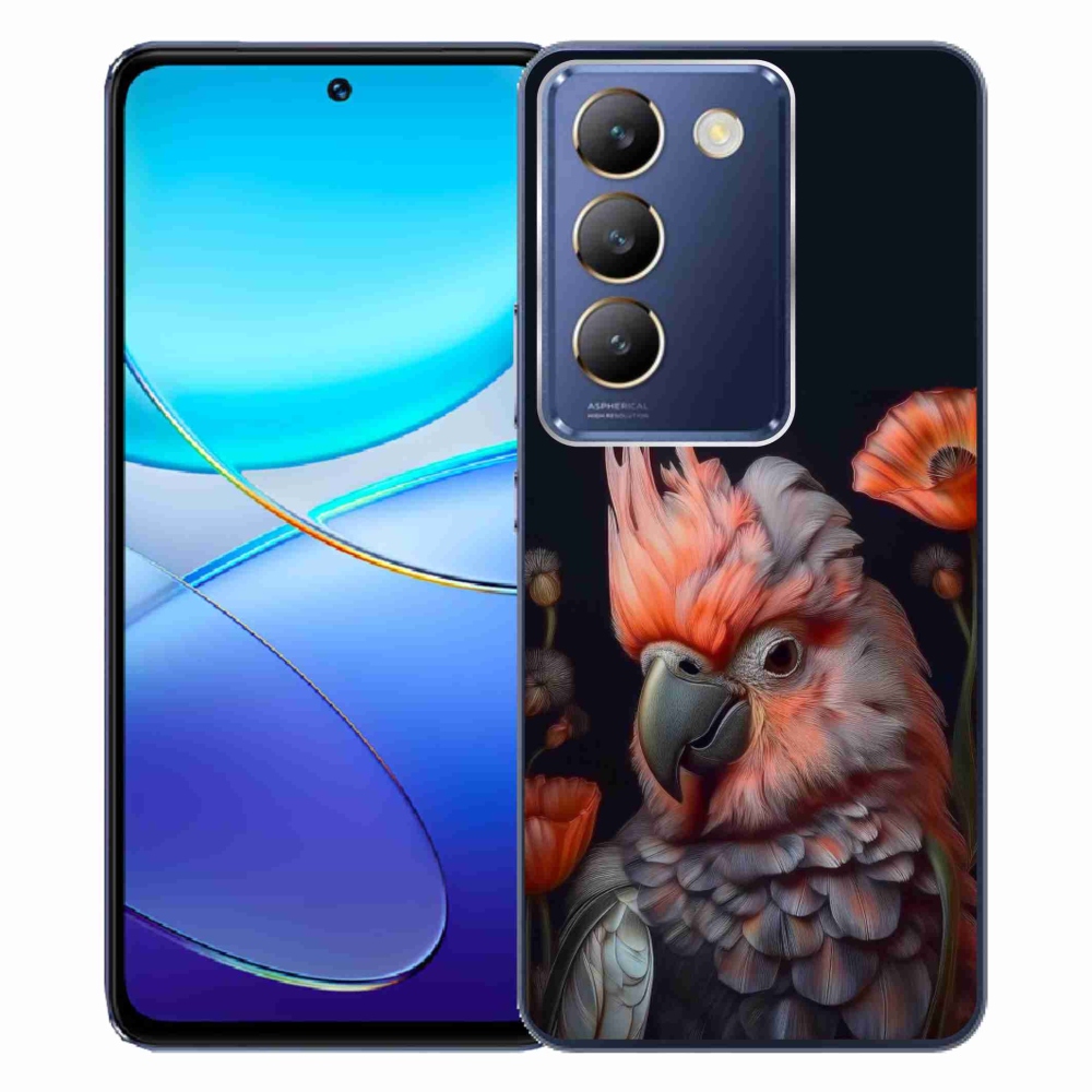 mmCase gél tok a Vivo V40 SE/5G-hez – színes kakadu papagáj