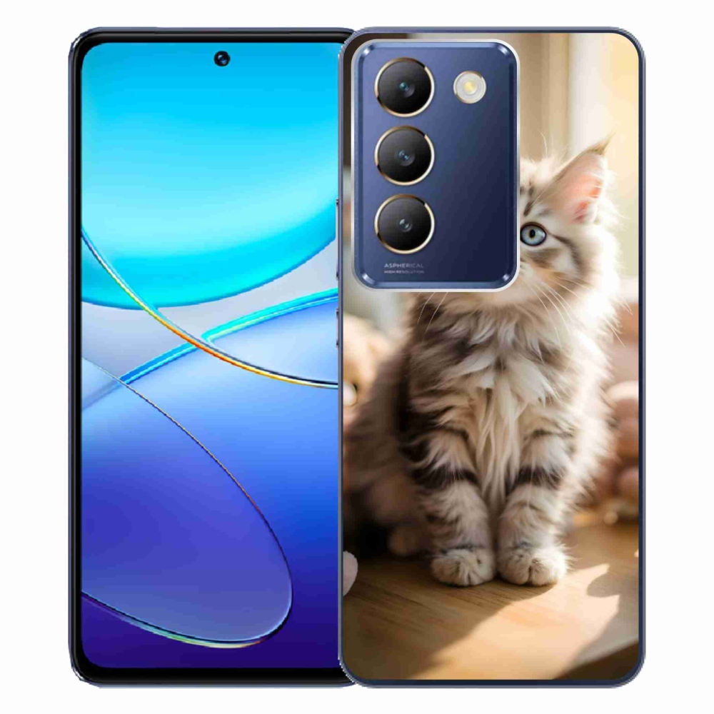mmCase gél tok a Vivo V40 SE/5G-hez – aranyos cica 10