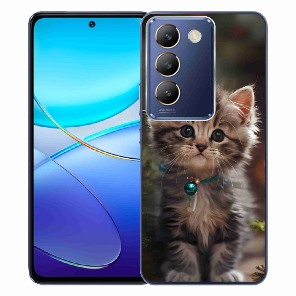 mmCase gél tok a Vivo V40 SE/5G-hez – aranyos cica 11
