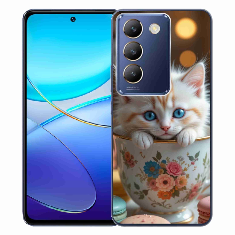 mmCase gél tok a Vivo V40 SE/5G-hez – aranyos cica 6