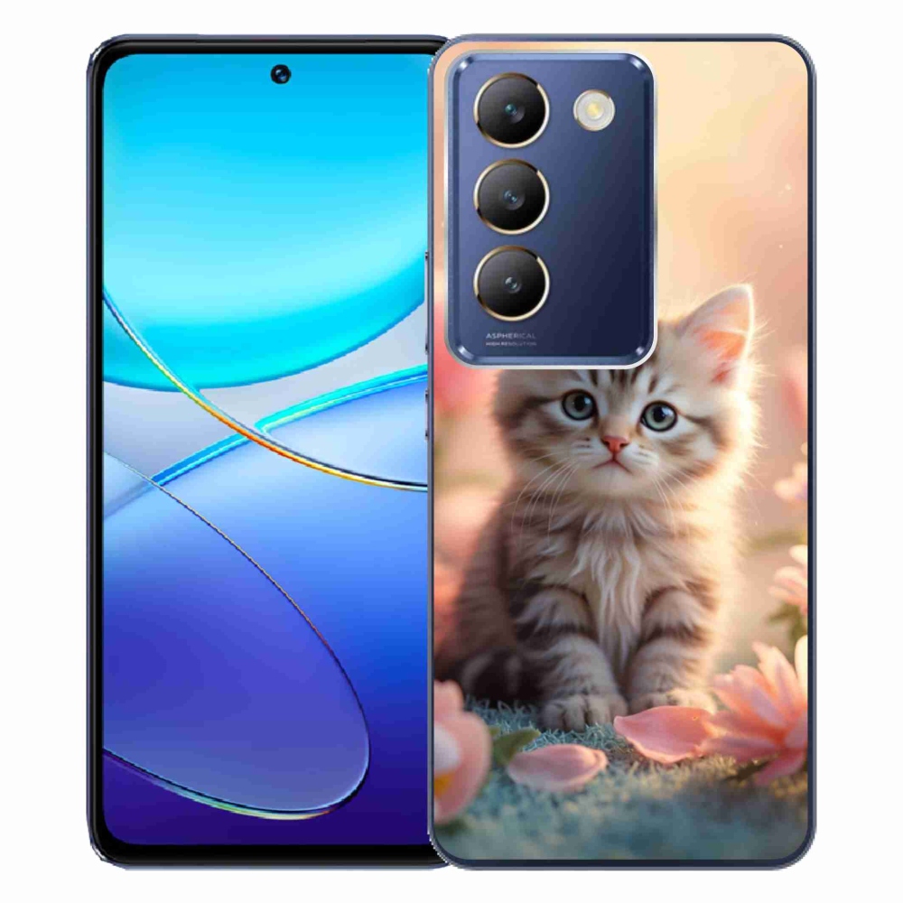 mmCase gél tok a Vivo V40 SE/5G-hez – aranyos cica 8