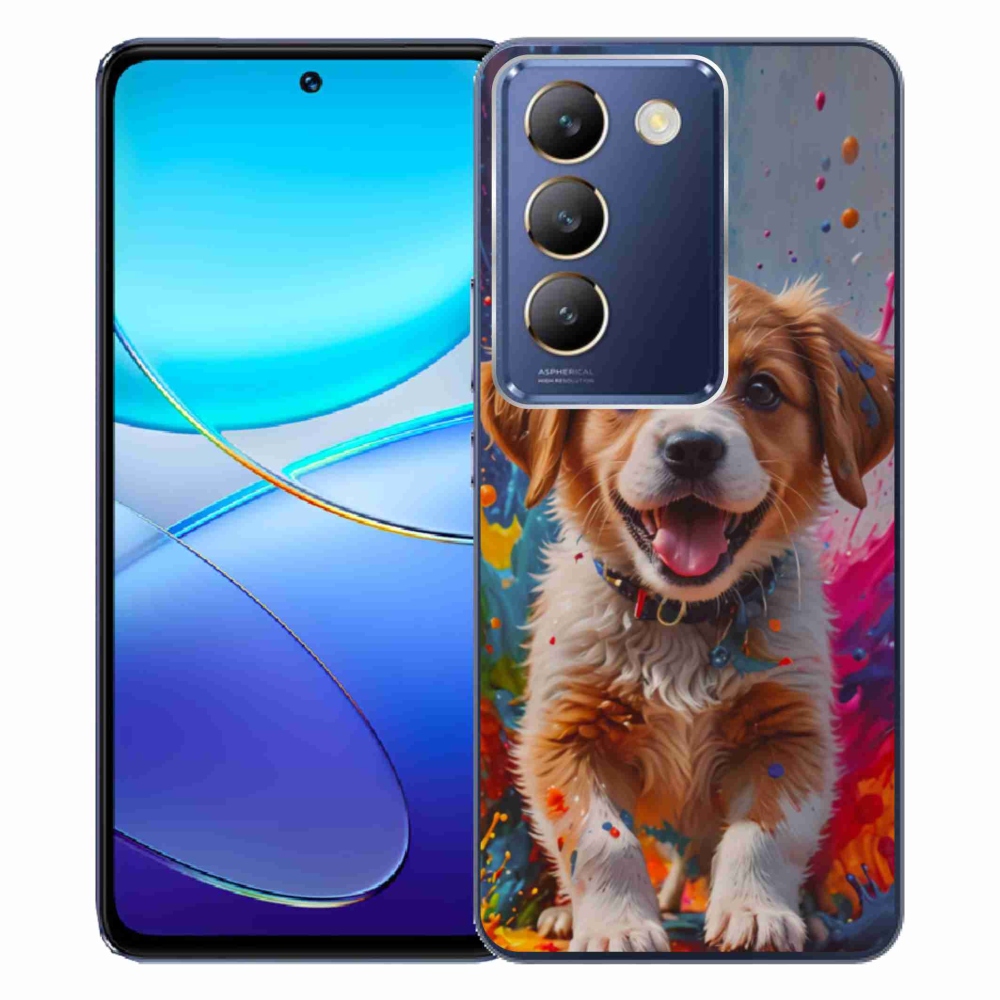 mmCase gél tok a Vivo V40 SE/5G-hez – aranyos kiskutya 3