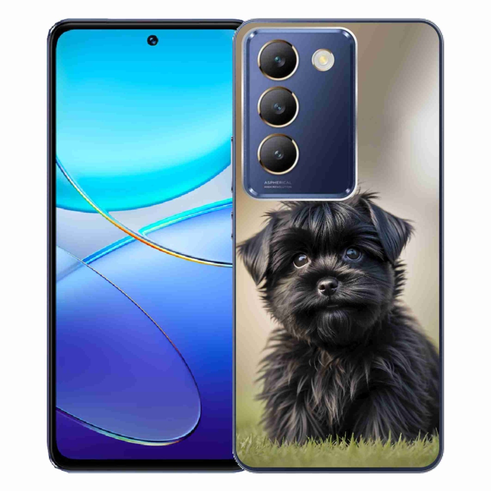 mmCase géltok a Vivo V40 SE/5G-hez – aranyos fekete kutyus