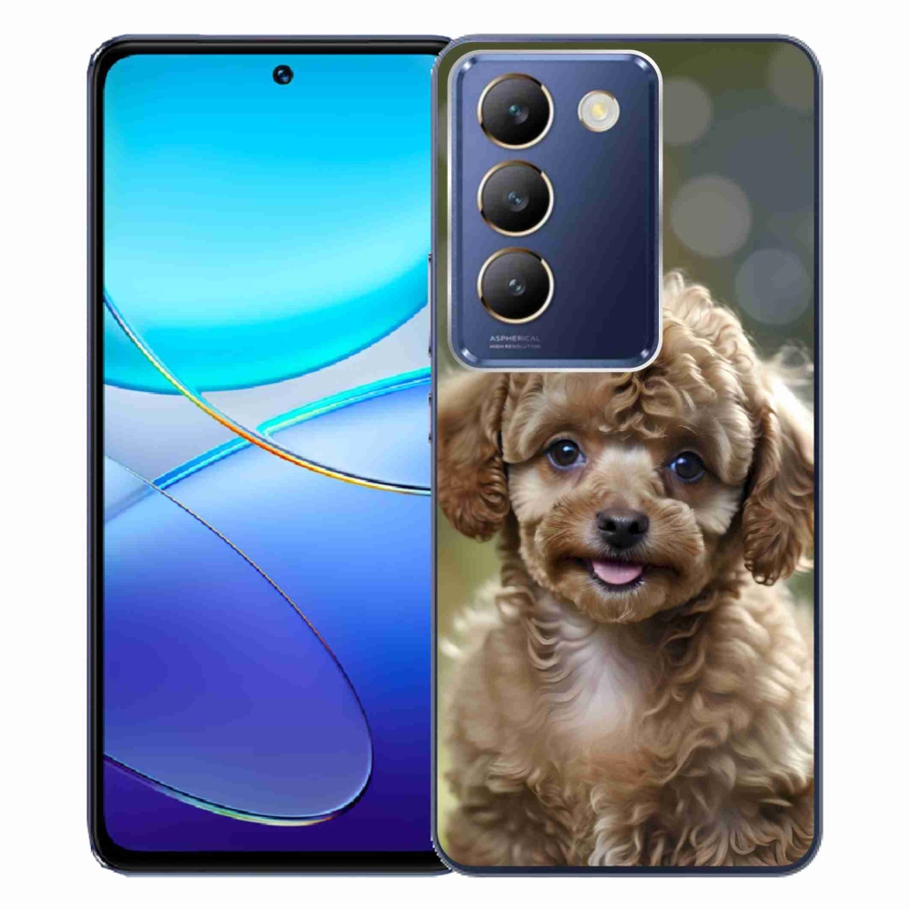 mmCase gél tok a Vivo V40 SE/5G-hez – aranyos pudli