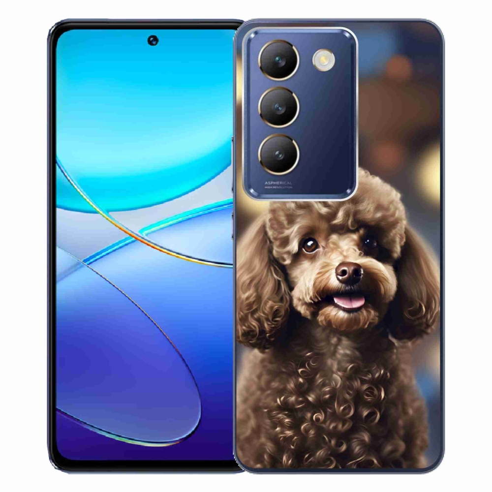 mmCase gél tok a Vivo V40 SE/5G-hez – aranyos pudli