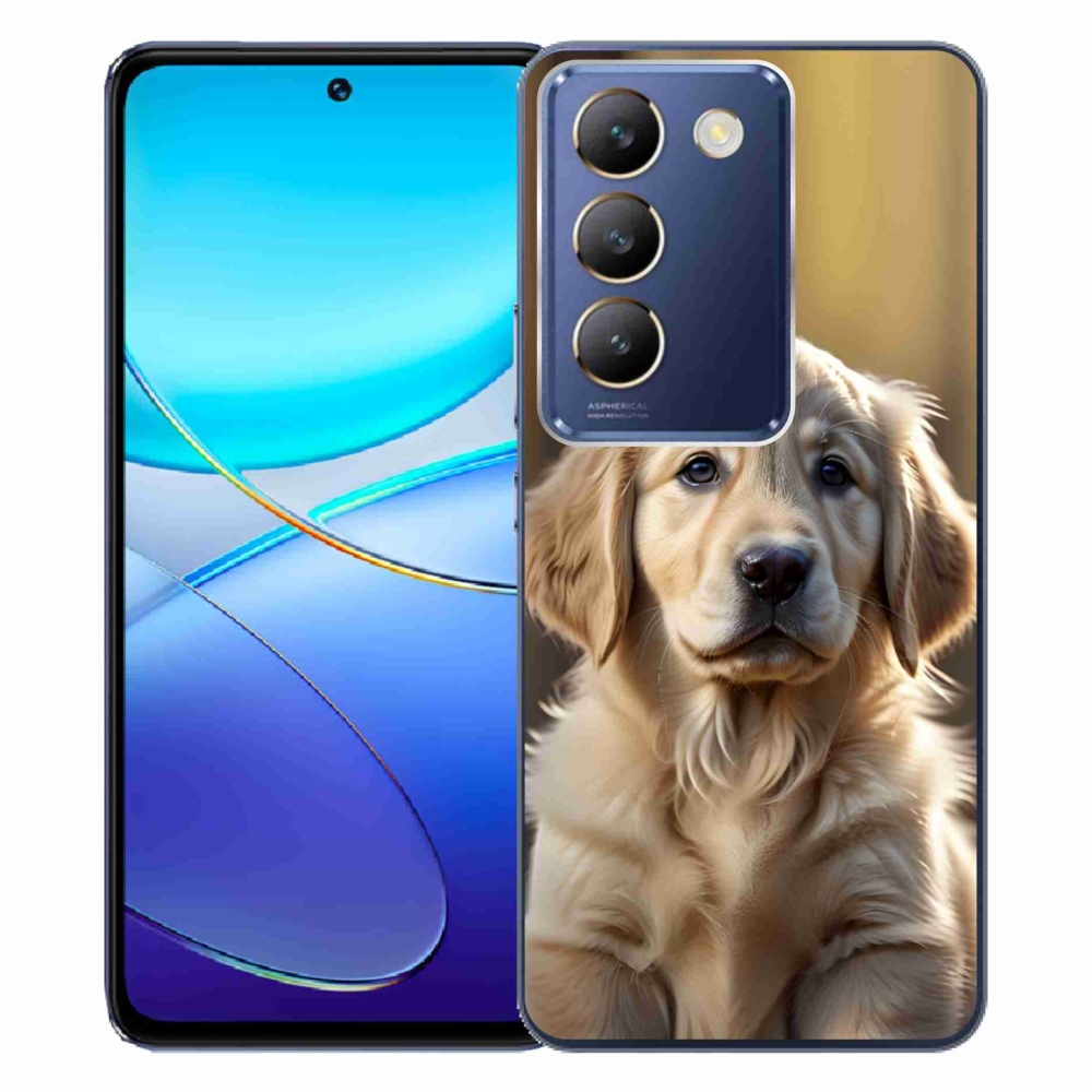 mmCase gél tok a Vivo V40 SE/5G-hez – aranyos arany retriever