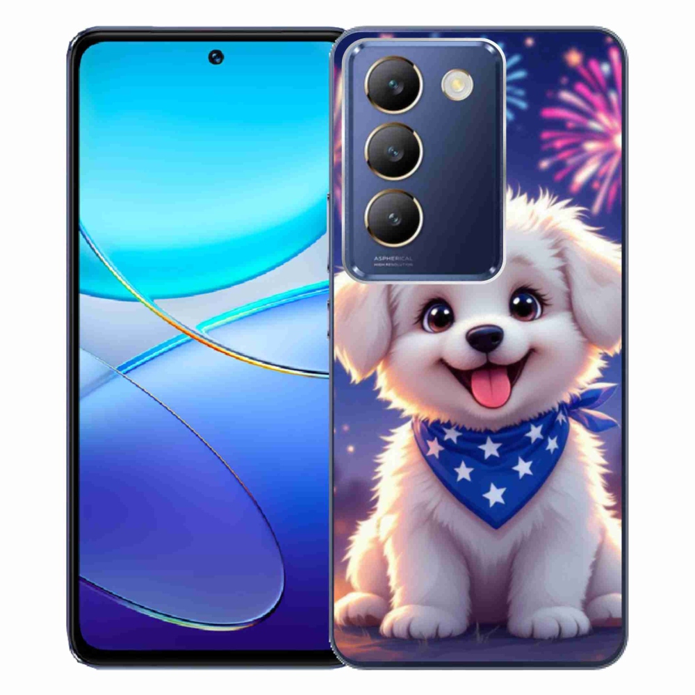 mmCase gél tok a Vivo V40 SE/5G-hez – ünnepi kiskutya