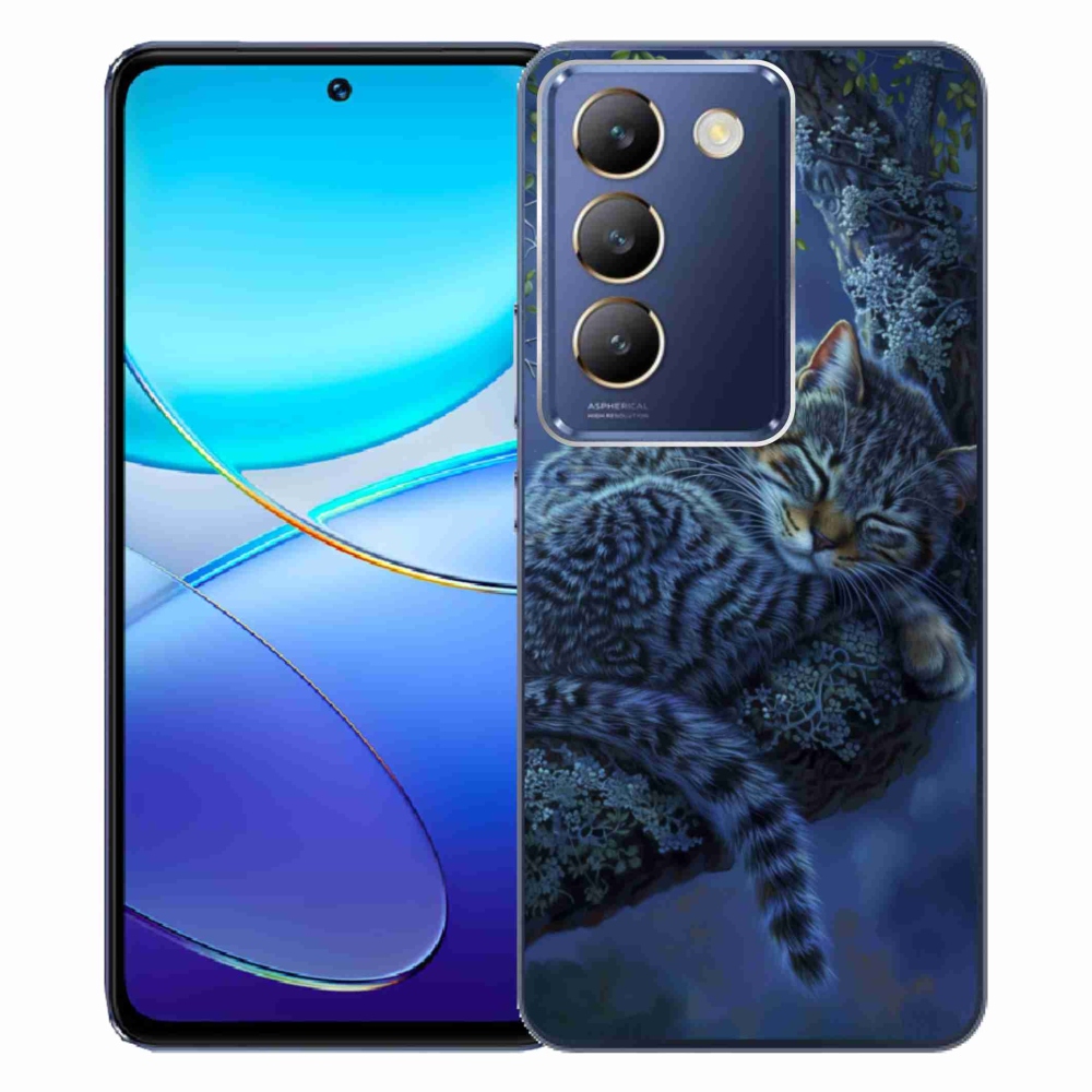 mmCase gél tok a Vivo V40 SE/5G-hez – alvó macska